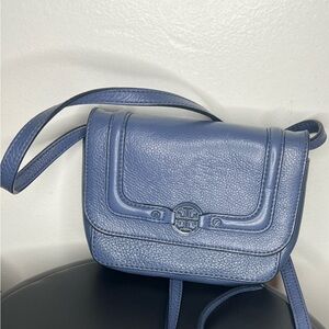 Tory Burch Blue Leather Crossbody Bag